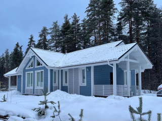 Доработанный проект каркасного дома КД 067 в пос. Мичуринское, Приозерский район
