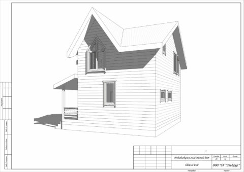 Каркасный дом по проекту КД 029, СНТ Фауна