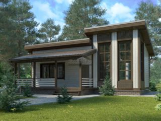 Проект каркасной бани Б-006