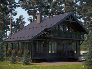 Проект каркасного дома КД 057 - Общий вид