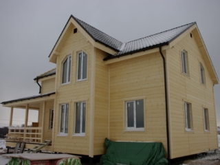 Строительство каркасного дома по проекту КД-017 в п. Ропша в комплектации «Под ключ» Строительство каркасного дома по проекту КД-017 в п. Ропша в комплектации «Под ключ»