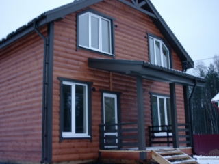 Строительство каркасного дома по проекту КД-032 в пос. Новое Керново Строительство каркасного дома по проекту КД-032 в пос. Новое Керново