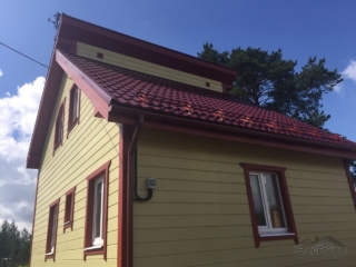 Строительство каркасного дома по проекту КД-019 в д. Муховицы Строительство каркасного дома по проекту КД-019 в д. Муховицы