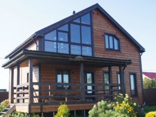 Остекление балкона каркасного дома по проекту КД 033 Остекление балкона каркасного дома по проекту КД 033