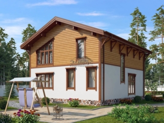 Проект каркасного дома Шале 003 Проект каркасного дома Шале 003