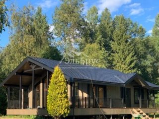 Каркасный дом по проекту КД 019 в д. Муя, Кировский район